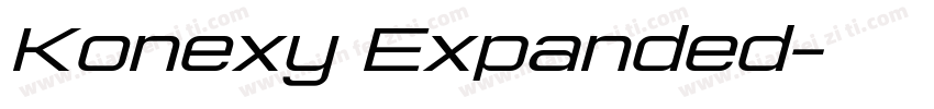 Konexy Expanded字体转换